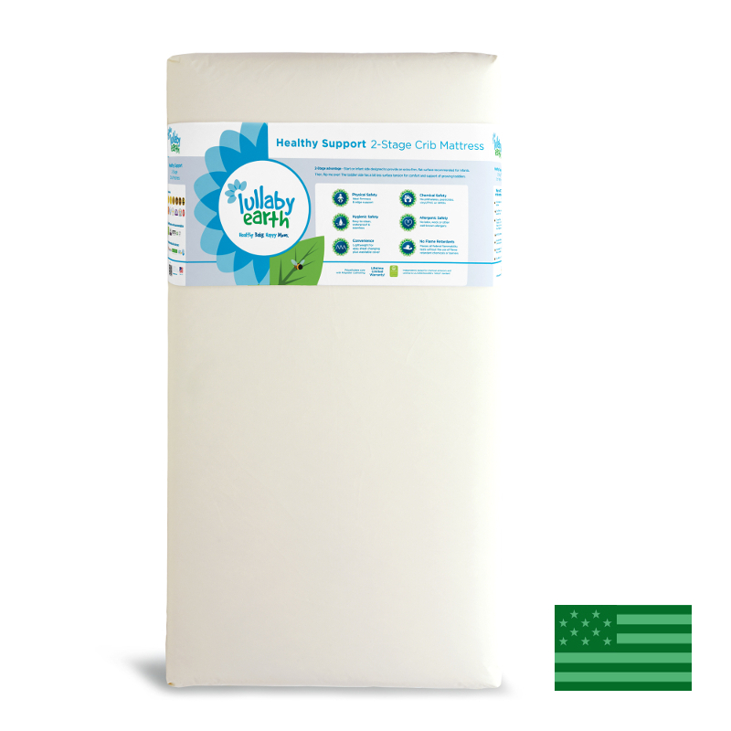 Lullaby Earth Healthy Support 2 Stage Crib Mattress - Waterproof